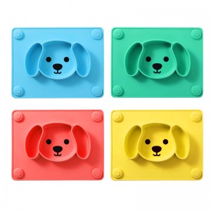 ÚJ bébiételek szilikonos osztott tányérok