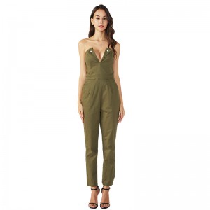 Fitness off váll szexi Bodycon jumpsuit nők számára