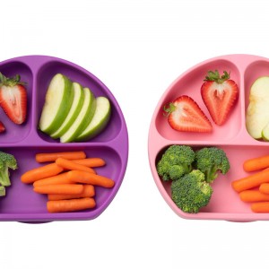 FDA LFGB tanúsítvánnyal rendelkező babaszilikon tányérlemez