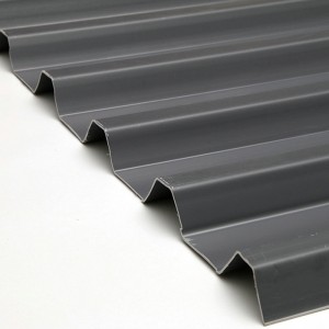 T1000 fekete magas csúcsú ASA PVC UPVC tetőcserép Jó vízálló tetőlap
