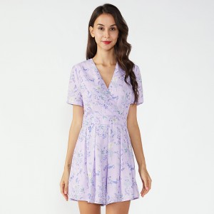 Új stílusú egyedi sifon Onesie nyomtatott jumpsuit nők