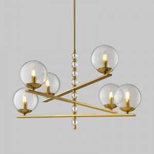 Modern Art Design nappali szoba üveggolyó csillár Km2131