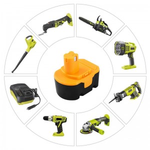 Ni-Cd 14.4V 1500mAh akkus fúró akkumulátor csereakkumulátorok a Ryobi-hoz 1400144, 1400655, 1400656