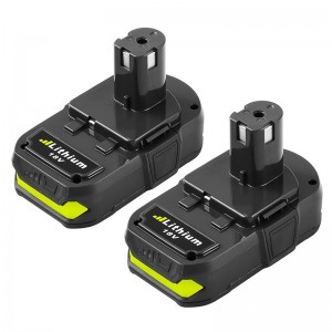 Ryobi P102, P103, P104 2000mAh 18 V-os lítium-ion csere akkumulátorokhoz