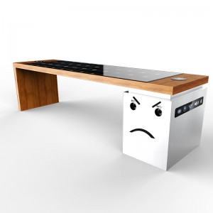 2019 Modern Design intelligens napelemes kerti bútorok kert nélküli padon