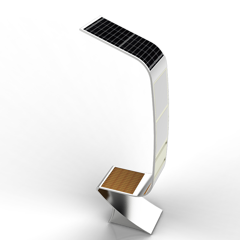 Intelligens Solar LED-es világító dobozos telefon töltő kültéri városi padra