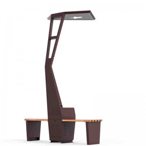 Kiváló minőségű telefon töltő WiFi Hot Spot LED reklám intelligens Solar Outdoor Park Acélpad