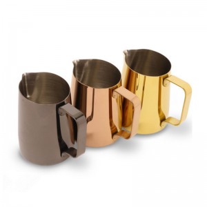 400 ml és 600 ml rozsdamentes acélból készült Star Espresso habzó kancsó