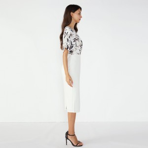 Új modell lány 2019 munkagallér kötött női party luxus ruha