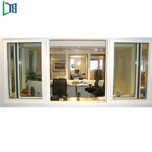 Kínai beszállító hatalmas alumínium ablaküveg ablak, szúnyog nettó alumínium tolóablakkal