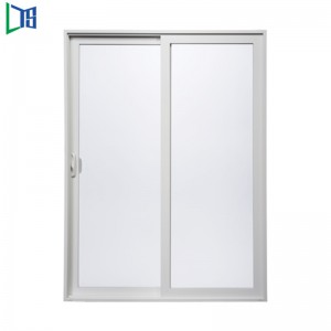 Alumínium tolóablak-rendszer Alumínium push-pull ablak alumínium ablakkerettel, dupla üvegezéssel