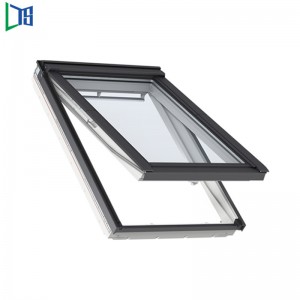 Kettős üvegezésű alumínium napellenző ablakok Vízálló napellenző ablakok Kovácsoltvas tetején lógott ablakok