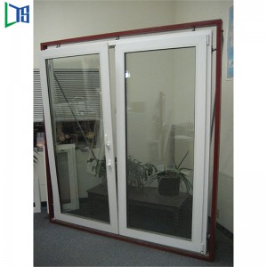 Kétirányú nyitó dupla edzett üveg alumínium dönthető és fordítsa meg a Windows Fülöp-szigeteket porbevonattal szürke