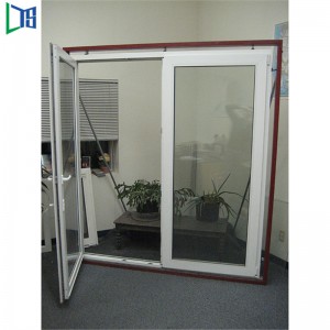 Kétirányú nyitó dupla edzett üveg alumínium dönthető és fordítsa meg a Windows Fülöp-szigeteket porbevonattal szürke