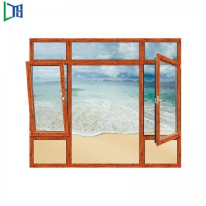 Alumínium dönthető és forgatható ablakok dönthető és fehér színű porbevonatú alumínium ablakok