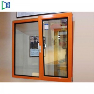 Kiváló minőségű kínai legfontosabb szállító, hőre törött alumínium dőlésszög- és fordítóablak a Residence dupla üvegezéséhez