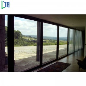 Alumínium tolóajtó Starcker ajtó dupla üvegezésű üveggel As2047 szabvány Resdentrail vagy kereskedelmi osztályú házhoz