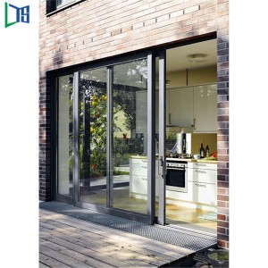 Ausztrália standard tolóoszlopos ajtó dupla üvegezésű porbevonattal, kész márkanévvel