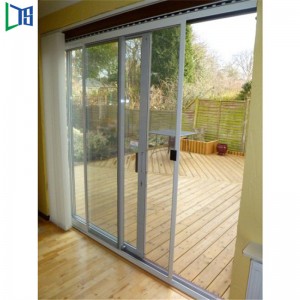 Tolóajtó gyártók Alumínium ajtóporbevonat, hálóval befejezve, kereskedelmi célra