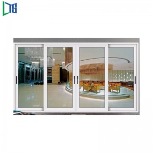 LYS 120 emelő- és tolóajtó dupla üvegezéssel, a luxus ház porózus bevonattal ellátva