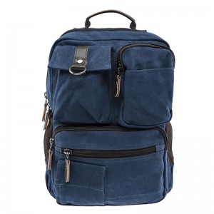 17SC-6570M többszínű 15 éves gyár környezetbarát, tartós, alkalmi hátizsák férfi sima pamut vászon hátizsák