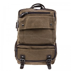 17SC-6571M Üdvözöljük az OEM 15 éves gyári környezetbarát tartós 15,6-17,3 hüvelykes nagy kapacitású férfiak egyedi hátizsák vintage vászon