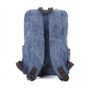 19SC-7910D Kína vezető gyári tartós őrült lóbőr vágású utazótáska vászon hátizsák