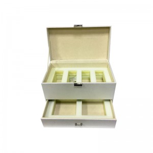 Nagykereskedelem testreszabott kis bőr luxus ékszer díszdobozban