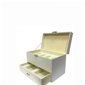Nagykereskedelem testreszabott kis bőr luxus ékszer díszdobozban
