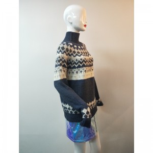 KÉK ABIGAIL FAIRISLE PATTERN JUMPER RLWS0014F