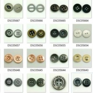 Divat 10 mm-től 19 mm-ig gyanta négy lyukú varró ing gombok ruhákhoz 2