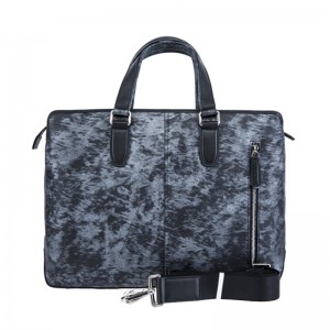 A 18SG-6816F mindkét oldal kéthangú, egyedi kialakítású, szőtt férfi táskát használ, valódi bőrből