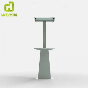 Intelligens napelemes USB mobiltelefon töltőállomás kültéri használatra