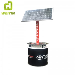 Új stílusú kültéri napelemes mobiltelefon töltőállomás az intelligens város számára