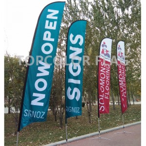 Gyári íj szél beach banner toll zászló