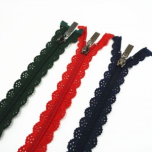 Finom és divatos csipke nylon cipzárral 6