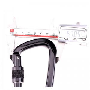 Kültéri alumíniumötvözet D-típusú zár hegymászó csat karabinerrel