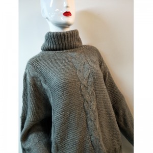 GREY HIGH NECK KÁBEL KERESZTŐ RLWS0132F