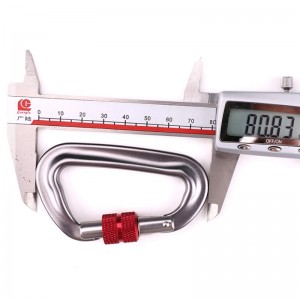 Kültéri horogmászó tábor főzáró karabiner többfunkciós anya hegymászó csat kültéri gyorsfogóberendezés biztonsági zár érzékelő lyuk d-csavar főzár repülés alumínium ötvözet