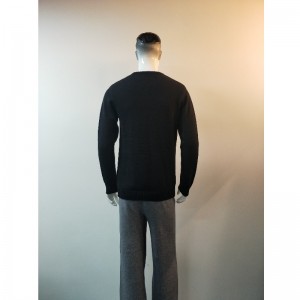 FEKETE KARTONON NYOMTATÓ SWEATER RLMS0028F