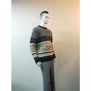 NAVY PRINT CREW NECK KAPCSOLÓ RLMS0031F