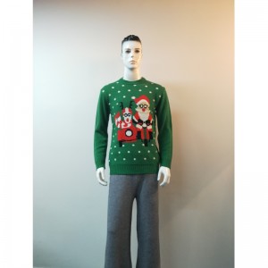 ZÖLD KARTONON NYOMTATÓ SWEATER RLMS0034F