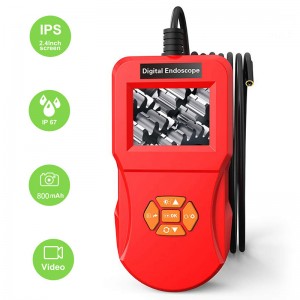 USB endoszkóp 4.3-as képernyős kijelzővel Borescope-ellenőrzés 1080p HD kígyó kamera 8 LED-es multifunkcionális endoszkóp géphez