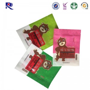 laminált műanyag állvány cipzáras tasak snack ételekhez