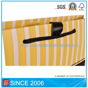 Luxus liliom rózsaszín papírzacskó szalag zárással