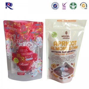 Nyomtatott és laminált stand up tasak átlátszó ablakkal