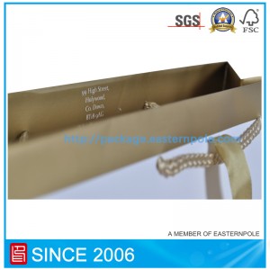 Pantone színes nyomtatási papírzacskó fóliabélyegzővel