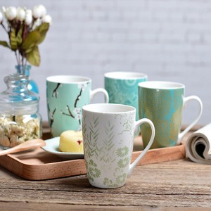 Normál nyomtatás, fehér 100%-os melamin kávés bögre új tervvel