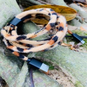 Zebra /állat minta pu adatkábel