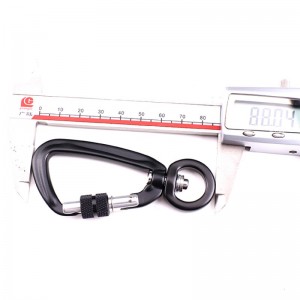 Kültéri horogmászó kemping főzáró karabiner többfunkciós hegymászóhorog hegymászó csat kültéri gyorsfogás gyorsbeesés felszerelés biztonsági zár az állatok kötélen keresztüli vezetéséhez horoggal repülési alum...